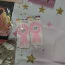 Over the Moon Baby Shower Decorations – 127 PCs Moon Themed Baby Shower Party Supplies with Backdrop, Balloon Garland, Cake Topper, Tablecloth, Sash, Poster, Banner