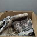 Area Rug 5x7 Washable Rug: Modern Abstract Living Room Rugs Large Neutral Non-Slip Rug Soft Low Pile Stain Resistant Carpet for Bedroom Office Dining Room Indoor (Black Brown, 5' x 7')