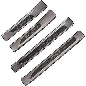 for Toyota RAV4 Door Sill Protector Accessories Accessory 2025 2024 2023 2022 2021 2020 2019, Door Sill Entry Guard Trim, Stainless Steel, Silver, 4 Pack