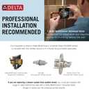 Delta Arvo 14 Series Brushed Nickel Shower Faucet Set with In2ition 2-in-1 Dual Shower Head with HandHeld Spray Combo, Valve Trim Kit, SpotShield Stainless 142840-SP-I (Valve Included)