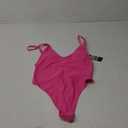 RELLECIGA Women's One Piece Thong Swimsuit (Large), Pink