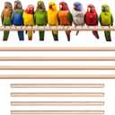 Sintuff Bird Perches Natural Wood Double Slots, 18 Inches,24 Inches, 8 Pcs