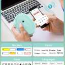 Label Maker Machine with Tape, N12 Portable Bluetooth Label Printer, Wireless Mini Label Makers Thermal Sticker with Multiple Templates for Home, Kitchen, School, Office Organization, Green