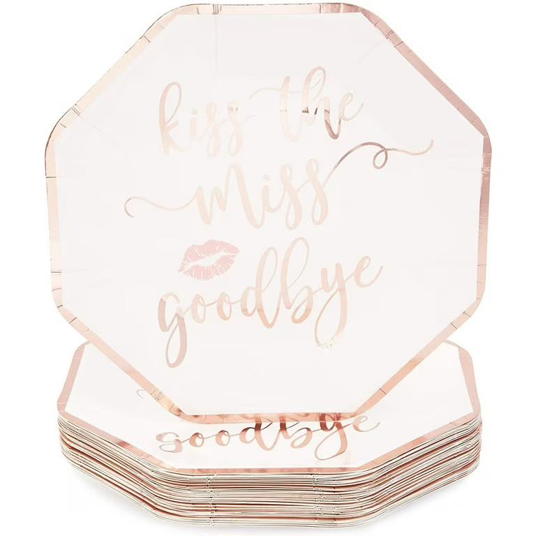 (Party) Appetizer Plate by Cakewalk, Blue Panda 48 Pack Kiss the Miss