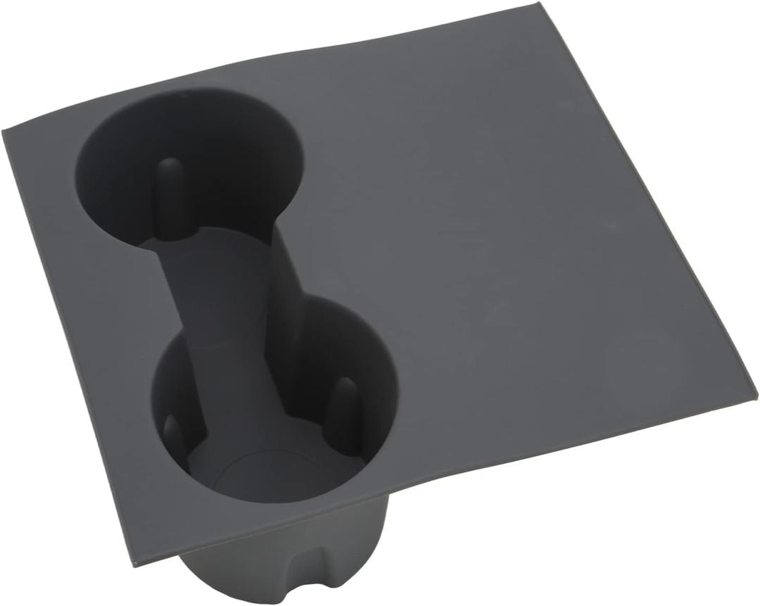 Car Center Console Cup Holder Accessory Silicone Material Scratch Silicone Cup Holder Replacement for (Gray)
