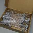 45 Pcs Disco Party Decorations Mini Disco Ball Straws & Stir Sticks 70s Plastic Stirrers Straws Mirror Decor for Bachelorette Party Weddings Birthdays Holiday Supplies