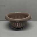 Mueller European Made Colander/Strainer, Heavy Duty Deep for Draining Pasta, Lettuce, Vegetables and Fruit, Dishwasher Safe, Mocca