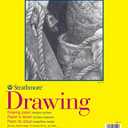 Strathmore 300 Series Drawing Paper Pad, Glue Bound, 11x14 inches, 50 Sheets (70lb/114g) - Artist Paper for Adults and Students - Charcoal, Colored Pencil, Ink, Pastel, Marker