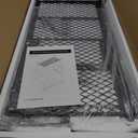 Bakers Racks for Kitchens with Power Outlets, Microwave Stand with 31.5 x 15.7 Inch Larger Desktop, Coffee Bar with Adjustable Middle Shelf, 8 S-Shaped Hooks, Rustic Brown