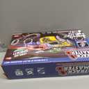 2-in-1 Slot Car Race Track Set with 4 High-Speed Cars, Electric Track, Dual Racing Game with 2 Controllers, Circular Overpass Design Featuring Flash Tracks. Toy Gift for Boys Kids Ages 4-6 6-8 8-12