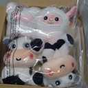 12 Pcs Mini Farm Stuffed Animals Bulk 4 Inch Farm Plush Toys Animals Plush Cow Horse Duck Chick Pig Sheep for Wedding Birthday Baby Shower Classroom Student Awards Graduation Party Favors