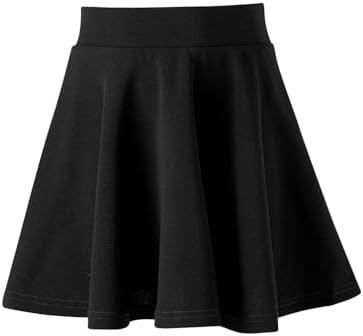Hvididan Skirt for Girls,Uniform Pleated Skater Skirts Kids Casual Mini Flare Plain , size 150cm
