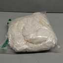 Honeydak Ribbed Rabbit Fur Stuffed Animal Storage Bean Bag Chair Cover (No Filler) Comfy Bean Bag Cover Without Filling or Home Bedroom Decor Organizing Plush Doll Textile Holder(Creamy White, M)