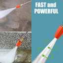 Turbo Nozzle Pressure Washer 4000 PSI Max Rotating Orange Pressure Washer Nozzle with 1/4" Quick Connect Pressure Washer Tips Power Washer Nozzle for Cleaning Brick, Concrete, and Vinyl Surfaces