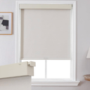 Joydeco No Drill Blackout Shades, Free-Stop Cordless Roller Shades, UV Protection, Thermal Insulated Blinds for Indoor Windows, Easy Install Window Blinds for Home and Office (Beige, 22" W X 75" H)