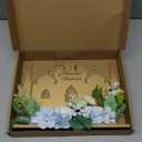 Ramadan Mubarak Table Decor with Flowers, Wooden Castle Centerpiece, Elegant Islamic Home Decoration for Eid & Ramadan Holidays