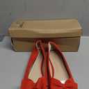 TN TANGNEST Women Fashion Bowknot Flats Comfort Pointed Toe Dress Shoes (10.5. Red)