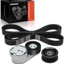 A-Premium Engine Serpentine Belt Drive Kit w/Tensioner & Idler Pulley Compatible with Jeep Grand Cherokee 2016-2022, Grand Cherokee L 2021-2022, Grand Cherokee WK & Dodge Durango, 3.6L