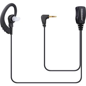 2-Pack Walkie Talkie Earpieces with Mic PTT, 2.5mm 1-Pin Two Way Radio Headset, Compatible with Motorola Talkabout Walkie Talkies
