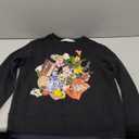 GG Athena Flower Print Sweatshirt in Black, SIZE M