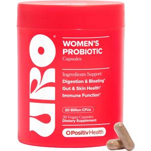 URO Women’s Probiotic – Vaginal, Gut & Skin – 20B+ CFUs – 30-Day Supply,  EXP:08 OCT 2027