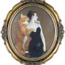 Vintage Oval Picture Frame 10x12 Inch, Bronze Gold Antique Old Photo Frames with Glass Front for Tabletop and Wall Hanging, Art Deco, Photo Gallery, Home Decor, Displays, Gift Ideas