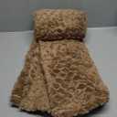 Bedsure Throw Blanket for Couch - Super Soft Cozy Blanket for Women, Cute Fleece Fluffy Throw Gift for Girls, Brown, 50x60 Inches