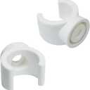 50PCS PEX Pipe Clamps Pipe Hanger Clamps 1/2 inch PVC Water Pipe Bracket Plastic 16 mm For Residential Industrial Water Supply and Cable Wiring Piping Systems White