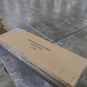 Lucid Mid-Rise Upholstered Headboard - Diamond Tufted - Padded Polyester - Adjustable Height from 34” to 46” - Easy Assembly - Bed Frame or Wall Mount - Sturdy - Charcoal - Queen Size