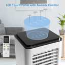 8000 BTU Portable Air Conditioners, 4-in-1 Cooling AC Portable Air Conditioner for Room with Sleep Mode, Ventless Floor Air Conditioner, 3 Speeds Fan & Dehumidifier