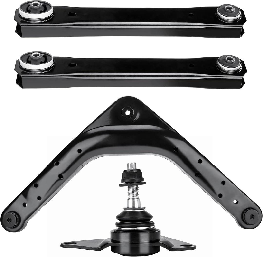Rear Upper and Lower Control Arms with Rear Upper Ball Joint for Jeep Grand Cherokee 1999-2004 Suspension Kits RK643183 K641869 K7450 4PCS