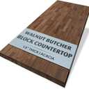 Howizz Walnut Butcher Block Countertop 48 x 36 x 1.5 Inches - Solid Wood Table Top for Island Kitchen Countertop, Desk Top, Dining Table, Workbench Top (Acacia - Finger Joint - Walnut - Finished)