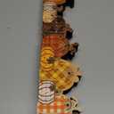 Yousoontic Thanksgiving Fall Pumpkin Decor Table Centerpieces Halloween Wooden Pumpkin Sign Decorations with LED Lights 3D Block Autumn Harvest Farmhouse Fall Decor for Home Mantel Desk Office Party