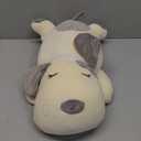 Soft Plush Pillow, Dog Stuffed Animals Toy Plushie Body Pillow Gifts for Kids, Girls & Boys (Gray, 17.7 inch)