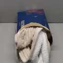 Bedsure GentleSoft Heated Blanket Throw - Soft Ribbed Flannel Electric Blanket, Heating with 4 Time Settings, 6 Heat Settings, and 3 hrs Timer Auto Shut Off, Gifts for Grandma (50x60 inches, Cream)