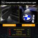 4 Pack Never Fade HD Car Door Lights Logo Projector LED Welcome Lights Accessories, Compatible with BMW X1/X2/X3/X4/X5/X6/X7, M, Z, and GT Series Models