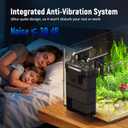 AQUASMITH Hang on Back Aquarium Filter,No-Hum Whisper-Quiet for 25-35 Gal | 172GPH Small Canister Filter,Multi-Layered Filtration,Bottom Anti-Dry Burn Motor,DIY Extra-Large Filter,Adjustable Flow Rate