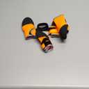 Dog Shoes, Outdoor Dog Boots Non-Slip Waterproof Dog Booties for Medium to Large Dogs 4Pcs for Winter Snowy Day, Summer Hot Pavement with Rugged Sole Orange (Size 6:2.9''x2.5'')(L*W) for 52-70lbs)