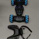 Gesture RC Car Hand Controlled Rc Car Toys for Boys Girls 6-12, 2.4GHz 360 Rotation 4WD Gesture Sensing Rc Stunt Car with Light & Music & Spray, Birthday Gifts for Kids (Black Blue)