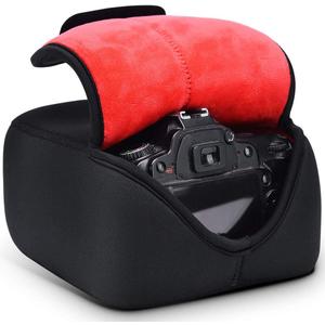 CADeN DSLR SLR Camera Sleeve Case with Neoprene Protection, Compatible for Nikon, Canon, Pentax, Sony and ect...(Large Black)