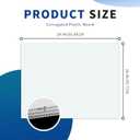 20 Pack Large Blank Yard Signs with 18 x 24", Corrugated Plastic Board for Estate Garage Sale, Party, Birthday, Wedding, Campaign, Parking, Make Your own Outdoor Sheets, White