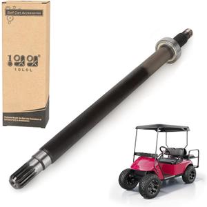 10L0L Driver Side Rear Axle Shaft for 1994.3-2009 EZGO TXT, Medalist, ST, MPT Gas Golf Cart, Includes Bearing, OEM# 72056G01 72056-G01 (ONLY for Gas Cart)