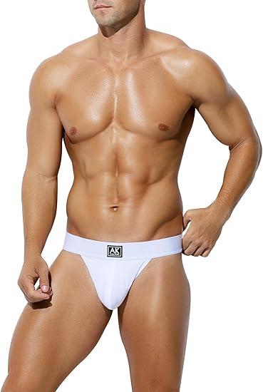 Arjen Kroos Men's Sexy Thongs Underwear Pouch G-String Athletic Supporter XL Pack of 3
