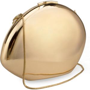 YYW Evening Clutch Purse for Women Metal Reflective Shoulder Bag Unique Handbag for Wedding Party Prom (Gold)
