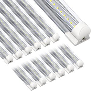 SpeePlant Led Shop Light 4FT 12 Packs, 45W 5800LM 6500K, Linkable 4 Foot Led Shop Lights, Super Bright Led Garage Light, V Shape T8 Led Light Fixture for Workshop, Led Tube Lights