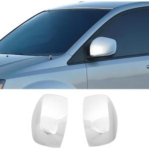 IKON MOTORSPORTS Chrome Side Mirror Covers, Compatible with 2008-2016 Chrysler Town & Country & 2008-2020 Dodge Grand Caravan & 2009-2014 VW Routan, Rear View Mirror Protector Cap 2 PCS