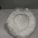 Mayfair Caswell Modern Slow Close Toilet Seat, Durable Plastic Seat, Made in USA, Round, White
