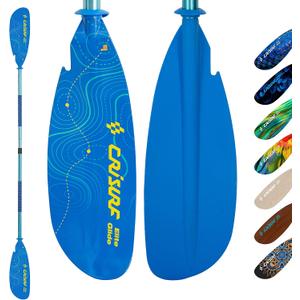 Adjustable Kayak Paddle, Detachable Lightweight Floating Oar with Ergonomic Grip and Drip Guards, Versatile Multi-Section Design for Kayaking and Paddle Boarding