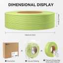 Bamboo PLA Matte Refill Filament 1.75mm 1 KG (2.2lbs) with RFID for Bambu Lab A1/X1/P1 Series 3D Printers,Easy to Print, 3D Printing Filament,No Spool, +/- 0.03mm (Charcoal Black 11101)