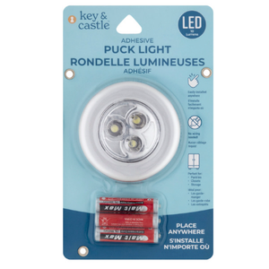 Key & Castle Adhesive Puck Light